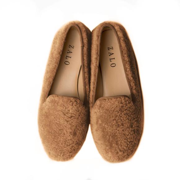 NEW HOUSE OF ZALO women's shearling slipper in tan